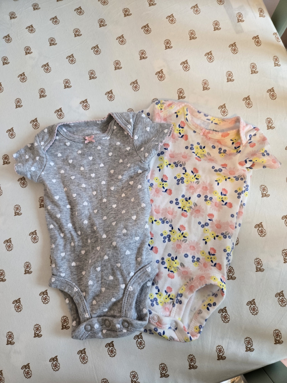 Set Of 2 Simple Joys By Carter's Newborn Onsies